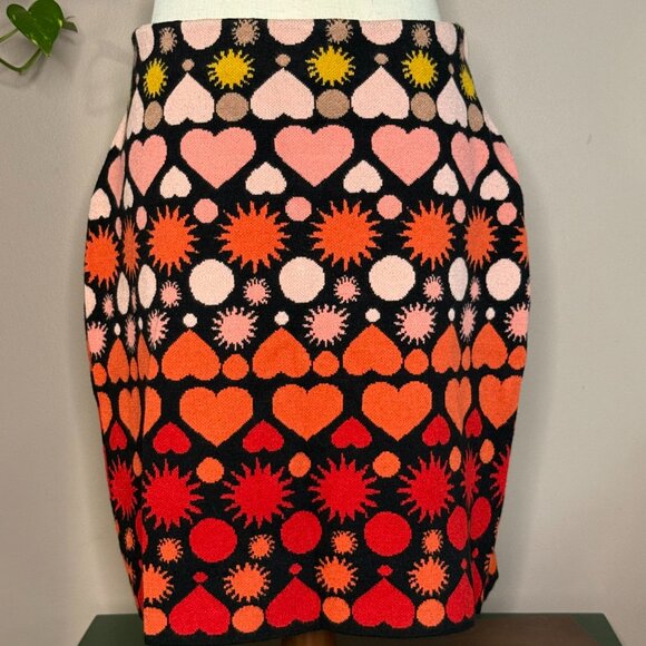 Anthropologie Graphic Knit Pencil Skirt – Women's Size Large - Picture 8 of 9